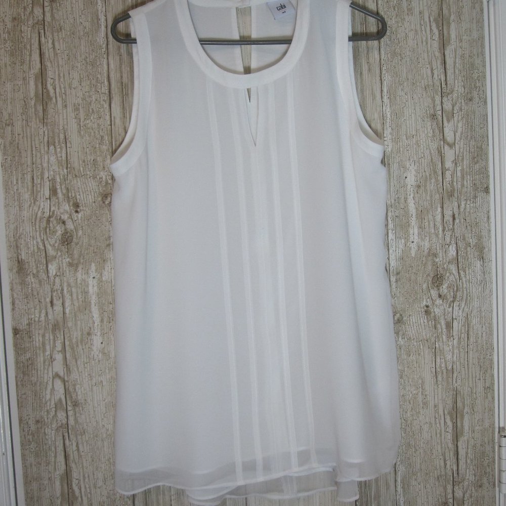 CAbi Style 3095 Adore Blouse Sleeveless Size Med